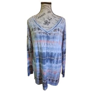 White Birch Oversized Sweater V Neck Size Small